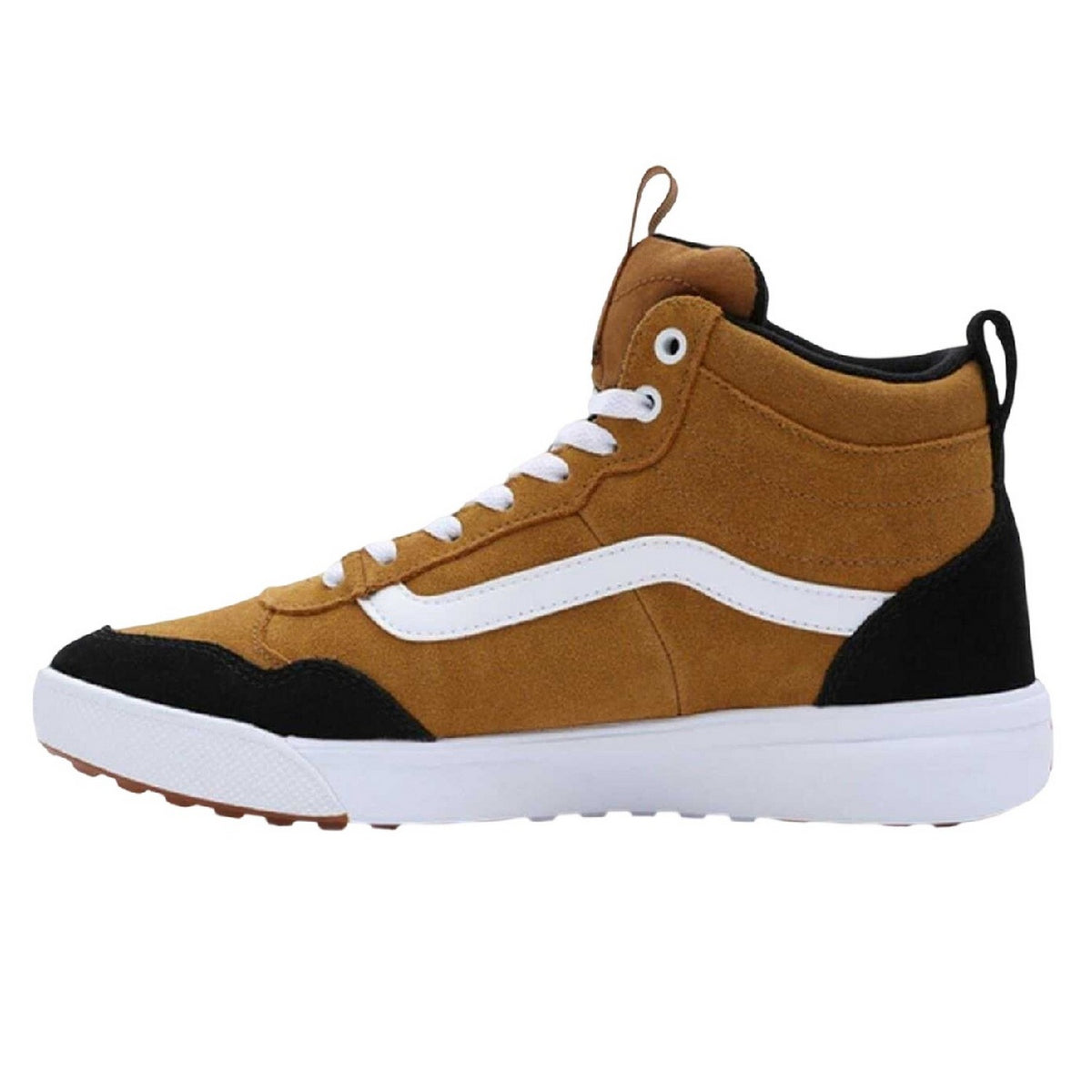 Brown - Side - Vans Mens Range Exp Leather Trainers
