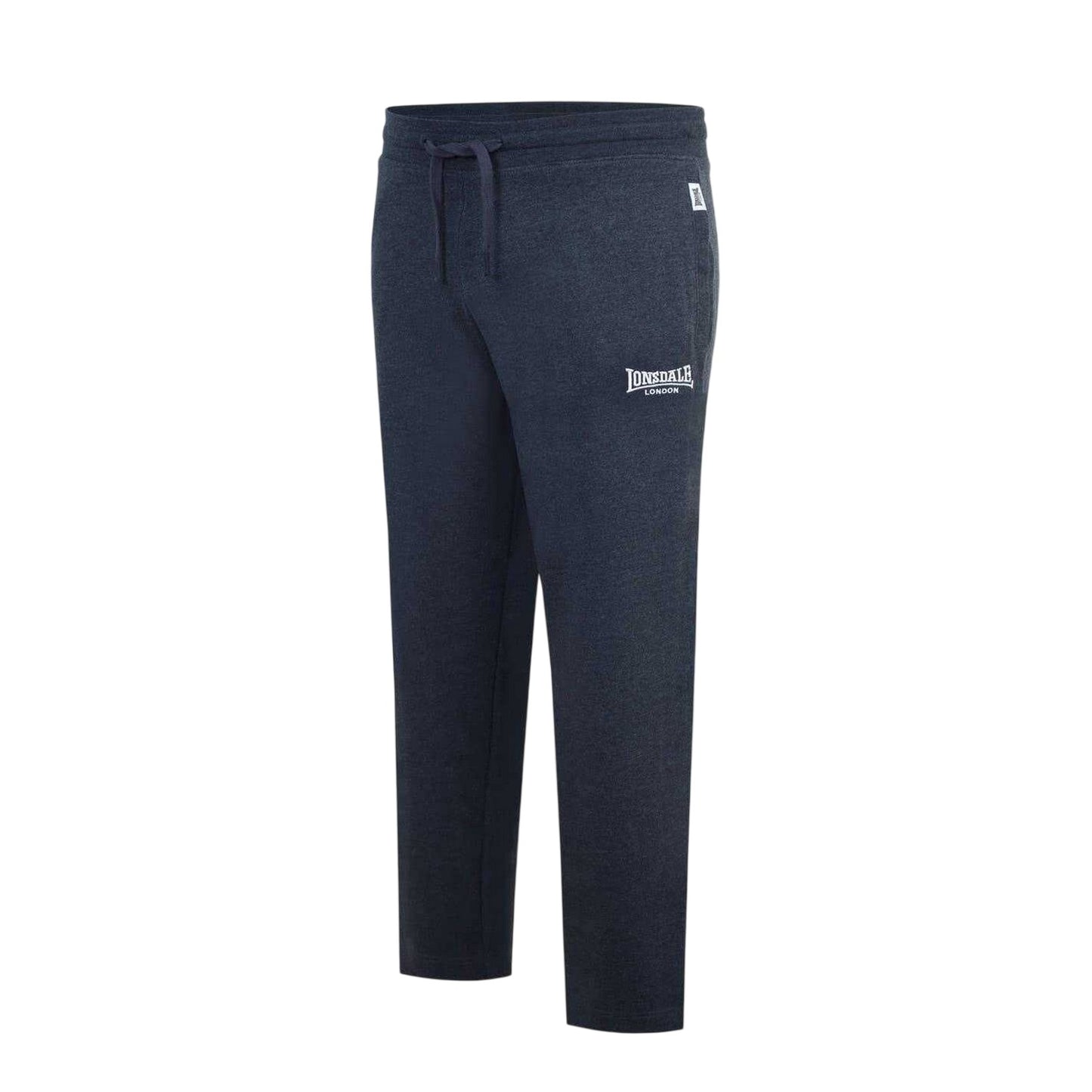 Charcoal Marl - Side - Lonsdale Mens Cotton Lightweight Joggers
