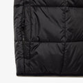 Black - Close up - Lacoste Mens Logo Puffer Gilet