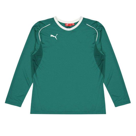 Green - Front - Puma Childrens-Kids Performance Long-Sleeved Goalkeeper Jersey