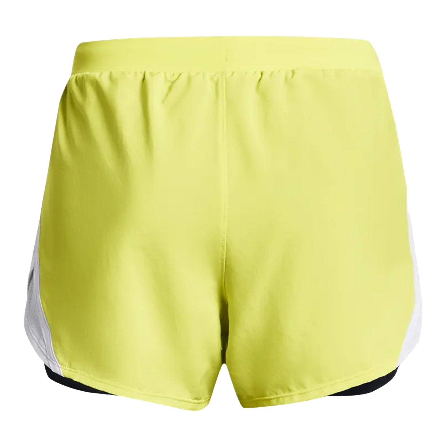 Yellow - Back - Under Armour Womens-Ladies Fly By 2.0 2 in 1 Shorts