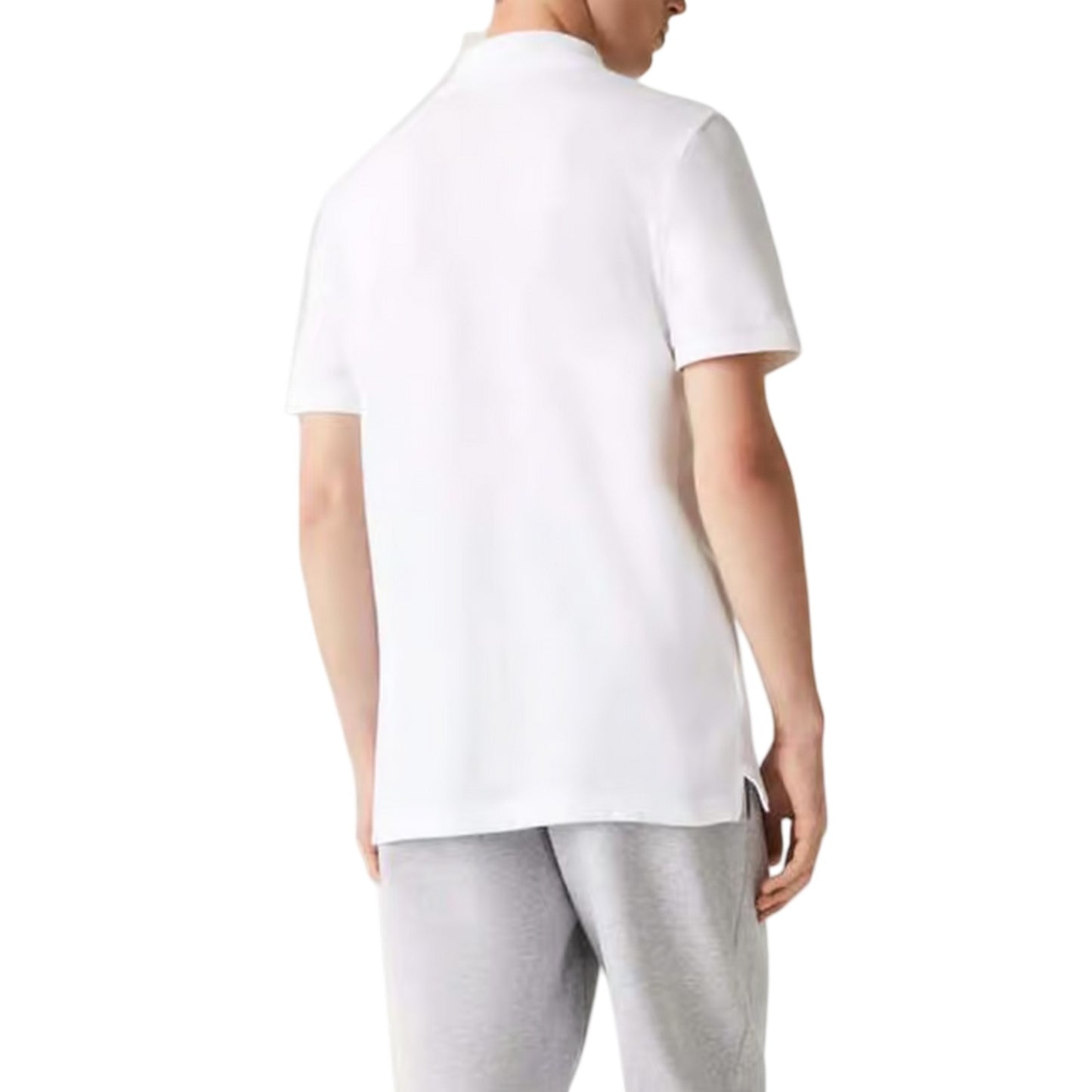 White - Back - Lacoste Mens L.12.12 Tall Polo Shirt