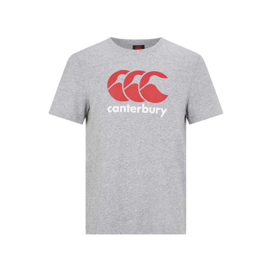 Grey - Front - Canterbury Mens Large Logo T-Shirt