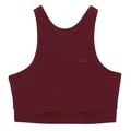 Burgundy - Front - Lacoste Womens-Ladies Recycled Polyamide Quick Dry Sports Bra