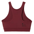 Burgundy - Back - Lacoste Womens-Ladies Recycled Polyamide Quick Dry Sports Bra
