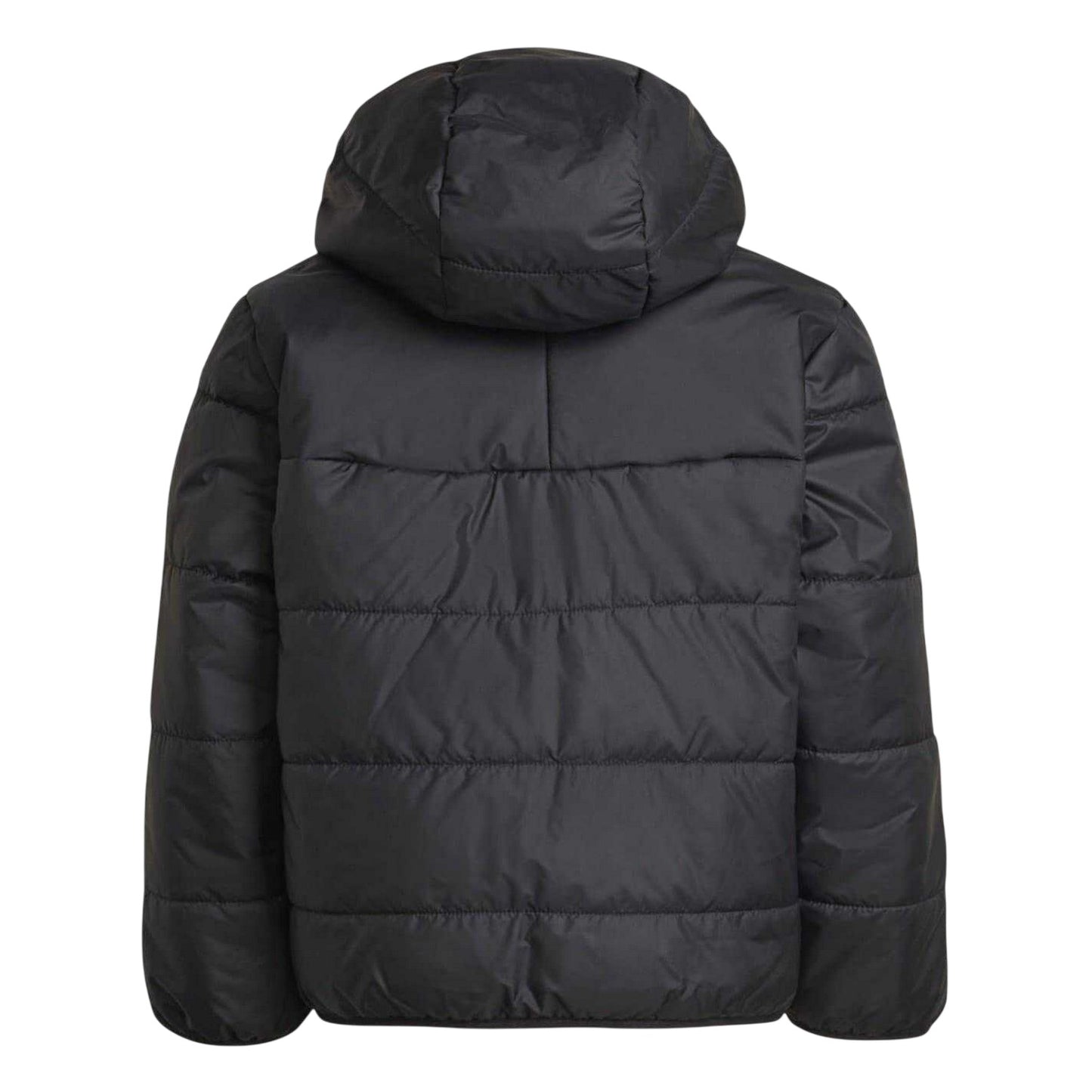 Black - Back - Adidas Childrens-Kids Originals 3 Stripes Puffer Jacket