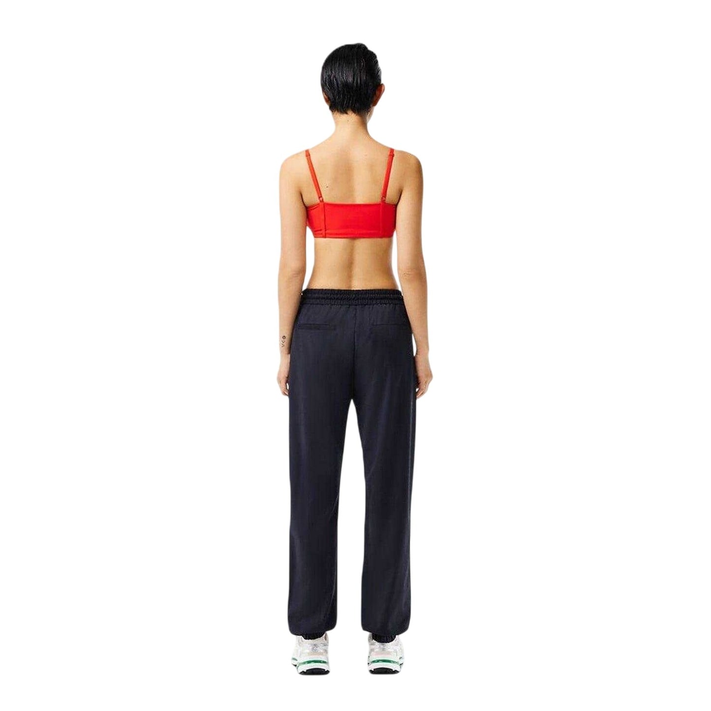 Abyss Blue - Back - Lacoste Womens-Ladies Fleece Joggers