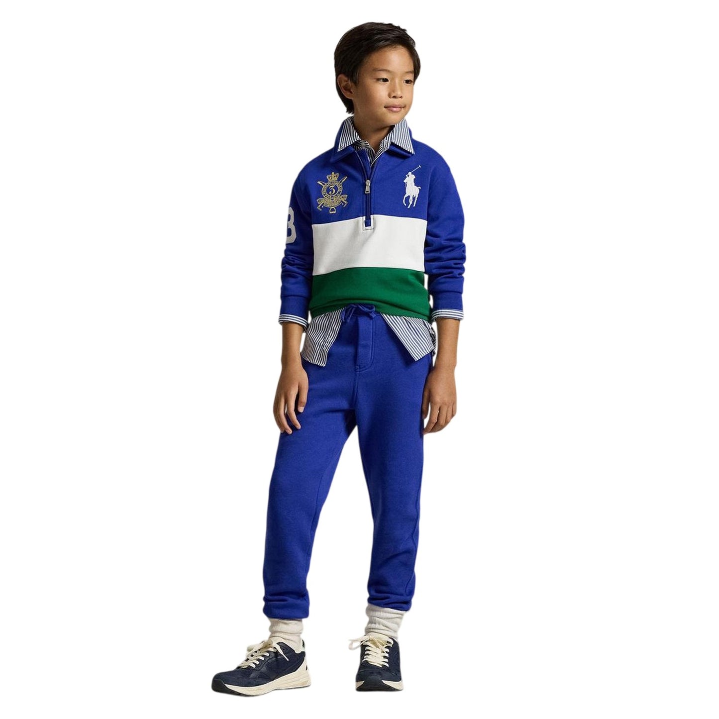 Azure - Lifestyle - Ralph Lauren Childrens-Kids Ribbed Cuff Slim Joggers