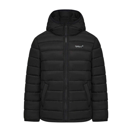 Grey-Black - Front - Gelert Childrens-Kids Puffer Jacket