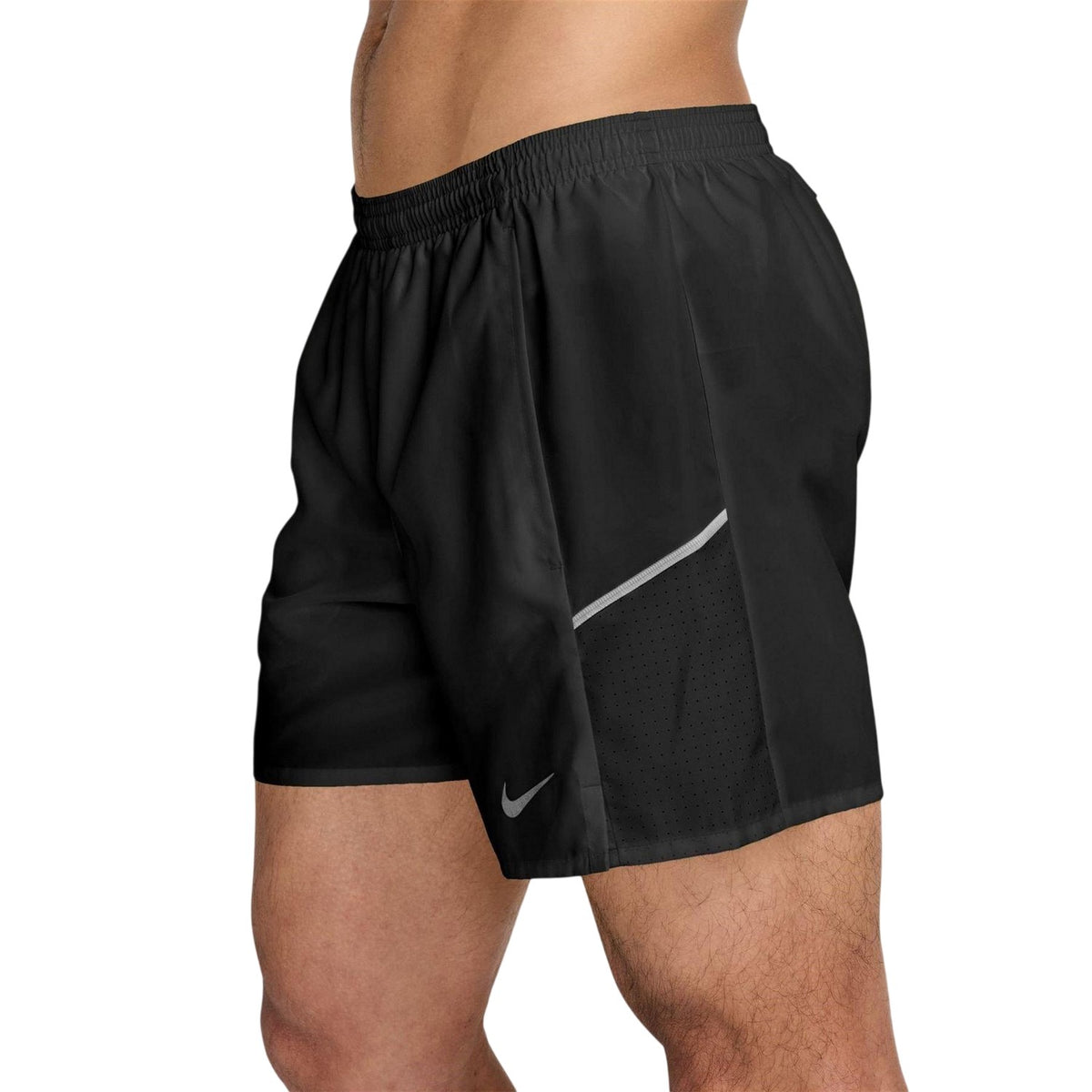Black - Side - Nike Mens Challenger Reflective Running Shorts