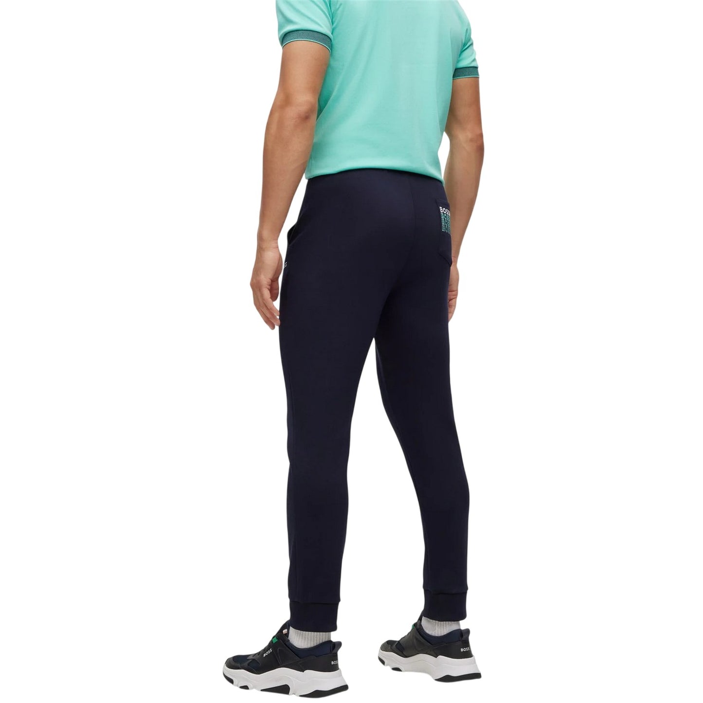 Blue - Back - Boss Mens Hadiko Slim Joggers
