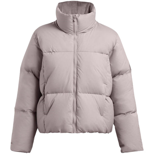 Grey - Front - Under Armour Womens-Ladies Puffer Jacket