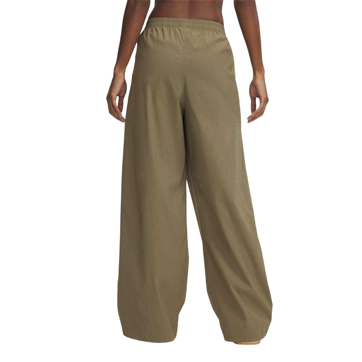 Brown - Back - Under Armour Womens-Ladies Woven Open Hem Joggers