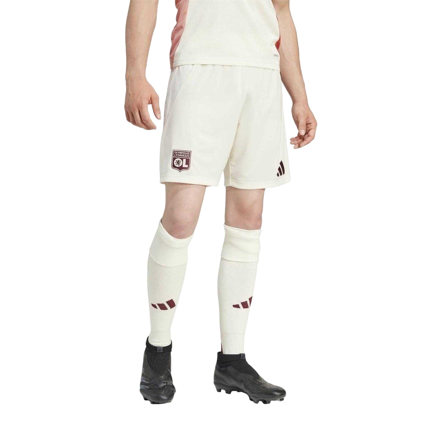 Ivory - Side - Adidas Unisex Adult 2025-2026 Football Shorts