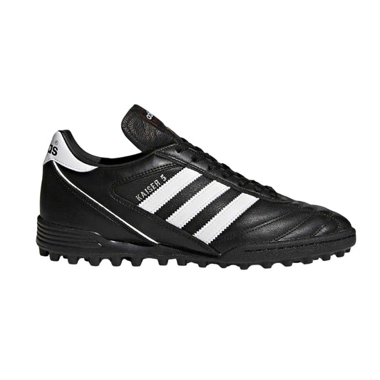 Black-White - Front - Adidas Mens Kaiser 5 Team Leather Astro Turf Trainers