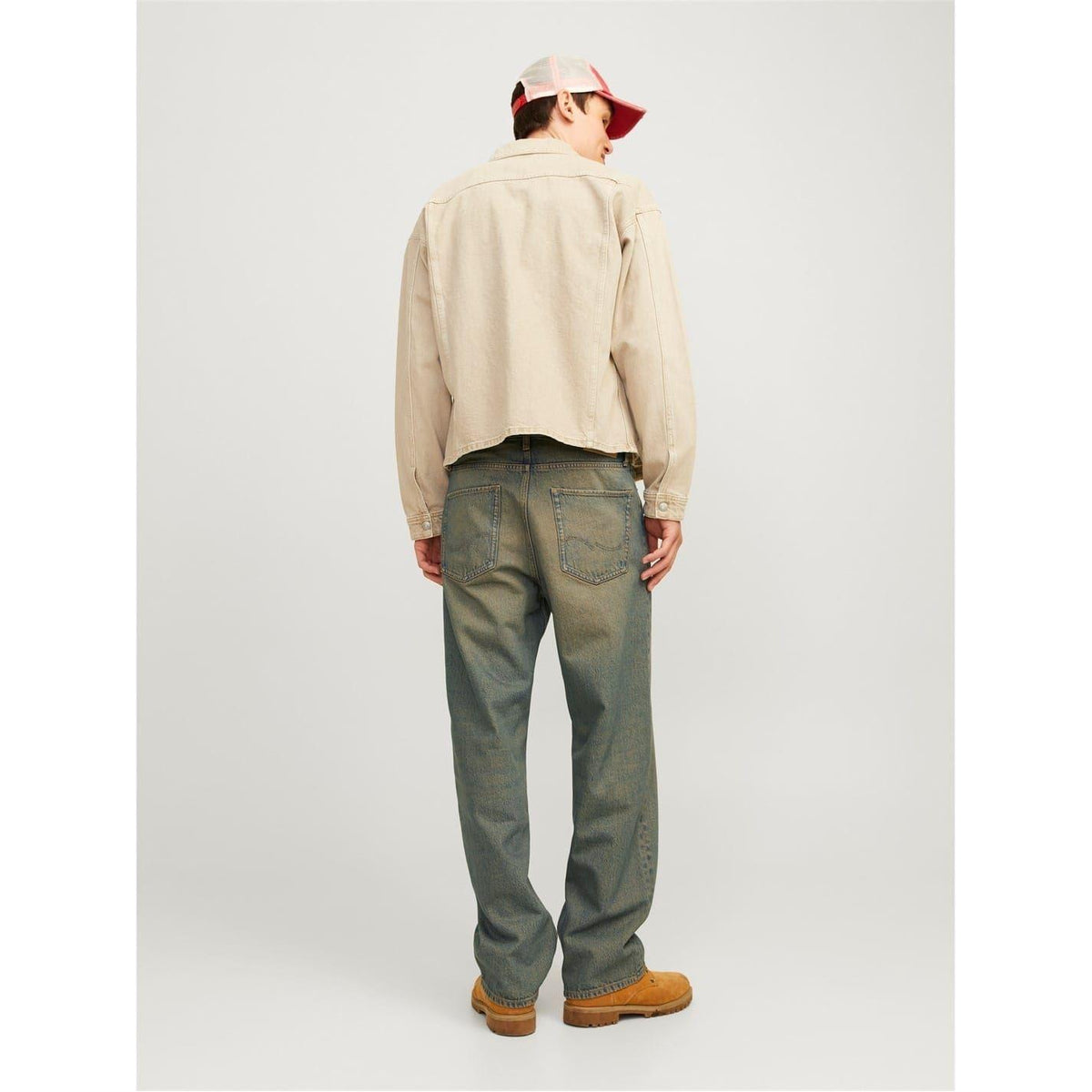 Dark Denim - Pack Shot - Jack And Jones Mens Alex Denim Relaxed Fit Jeans