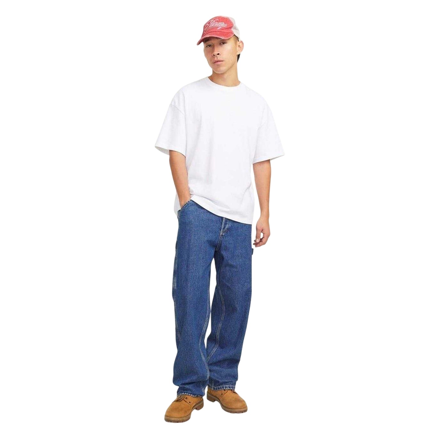 Blue Denim - Side - Jack And Jones Mens Alex Denim Relaxed Fit Jeans