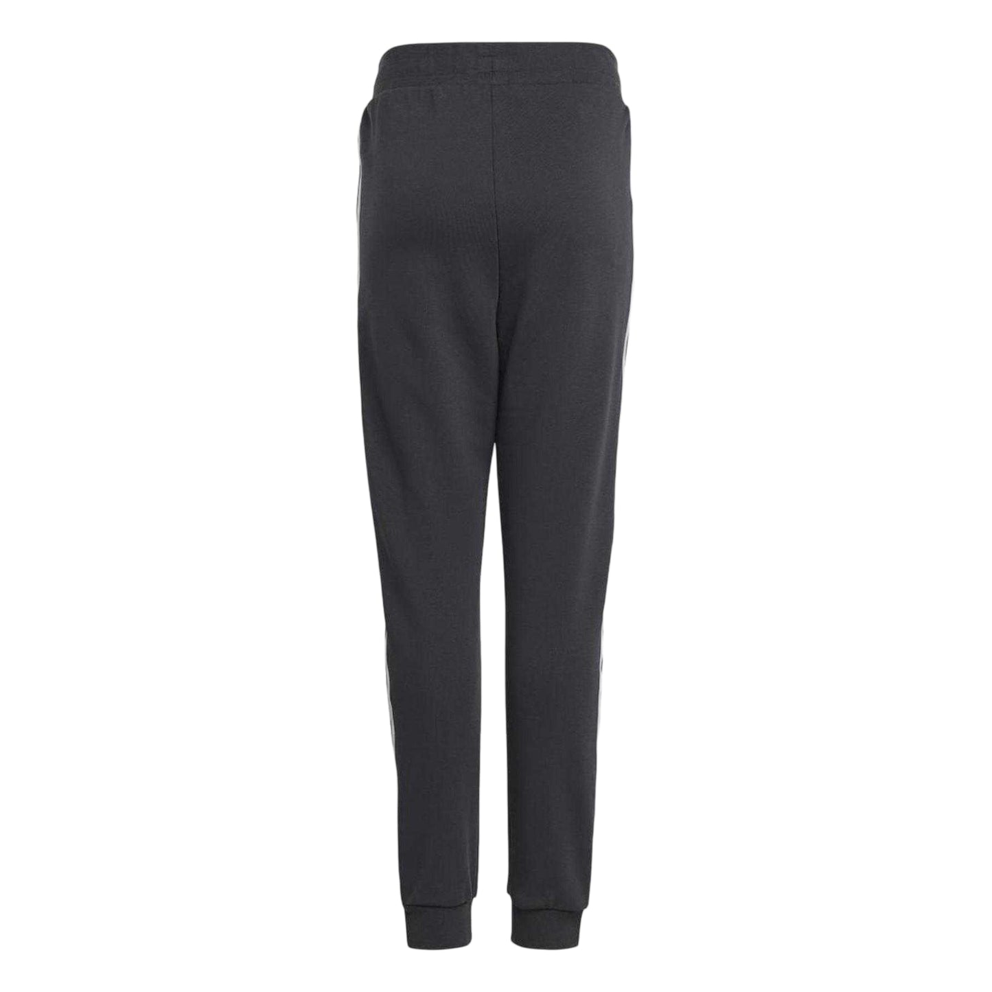 Grey - Back - Adidas Childrens-Kids Originals Cotton Blend 3 Stripes Regular Joggers