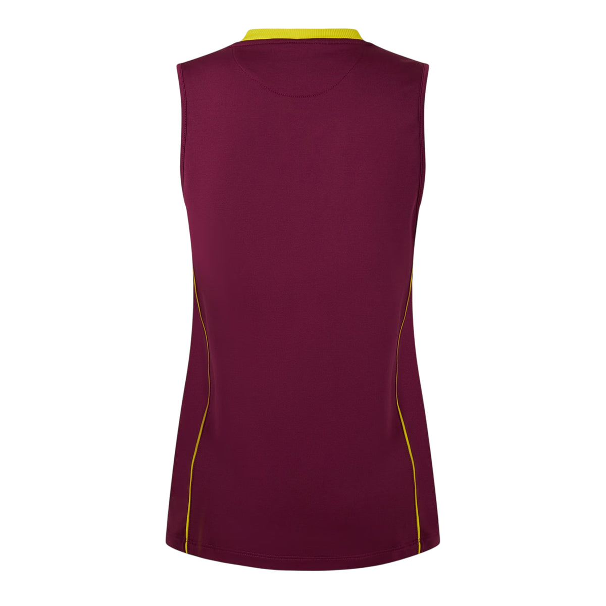 Maroon - Back - Castore Womens-Ladies West Indies T20 Sleeveless Cricket Vest Top