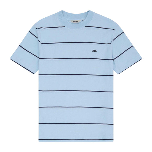 Light Blue - Front - Ellesse Mens Verri Striped T-Shirt
