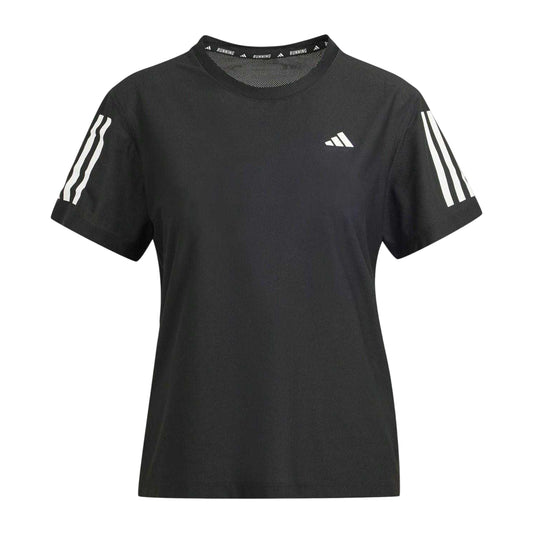 Black - Front - Adidas Womens-Ladies Own The Run T-Shirt
