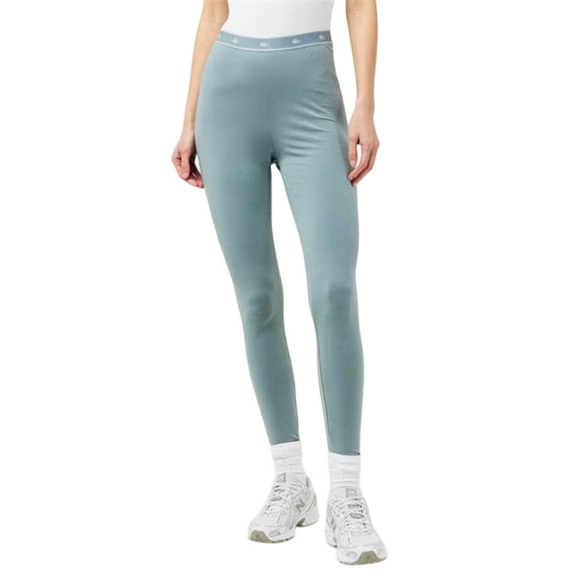 Alloy - Side - Lacoste Womens-Ladies Elasticated Crocodile Print Slim Leggings