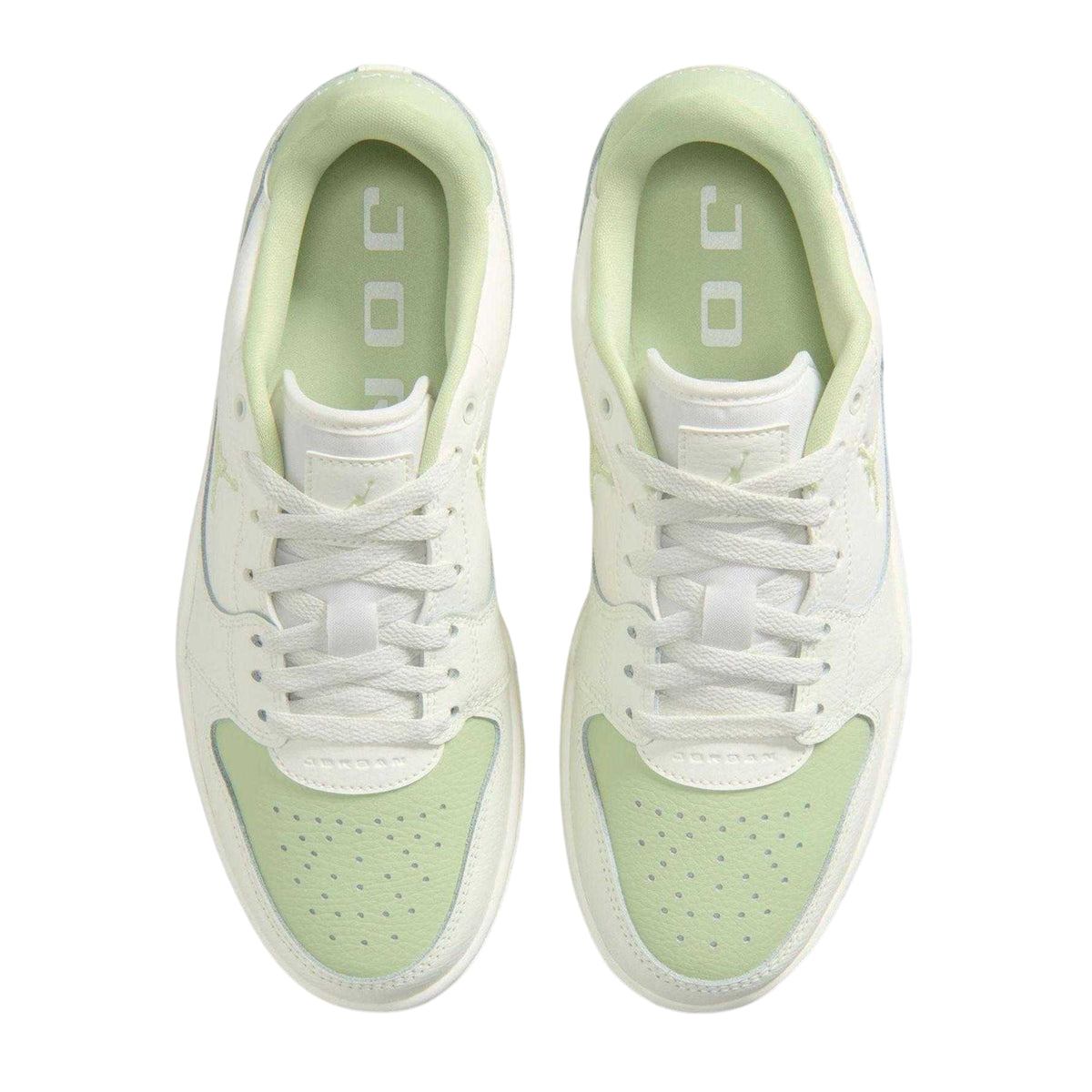 Off White-Olive - Lifestyle - Nike Womens-Ladies Air Jordan Low Cut Trainers