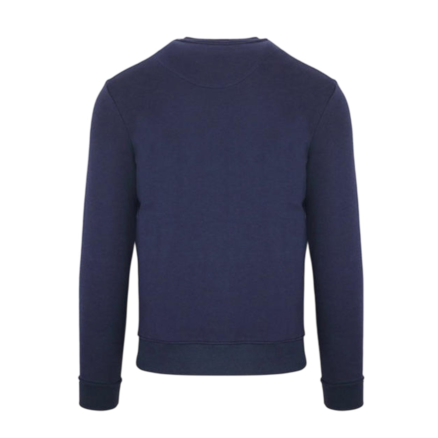 Navy - Back - Aquascutum Mens Stripe Detail Crew Neck Long-Sleeved Sweatshirt