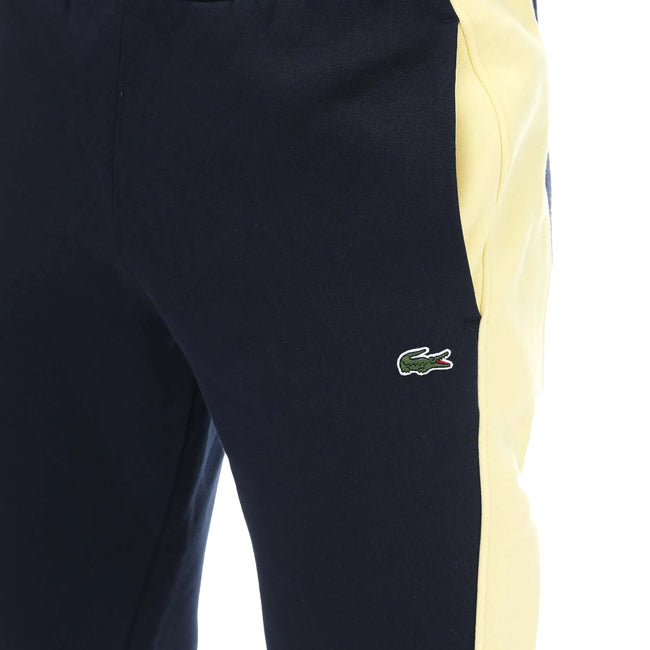 Navy - Side - Lacoste Mens Graphic Sweatpants
