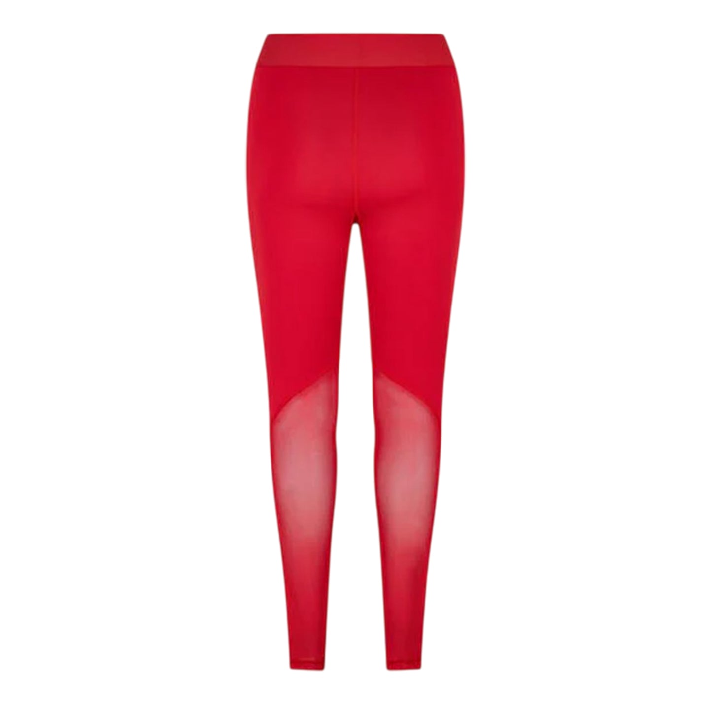 Red - Back - Adidas Womens-Ladies Bar Logo Mid Rise Leggings
