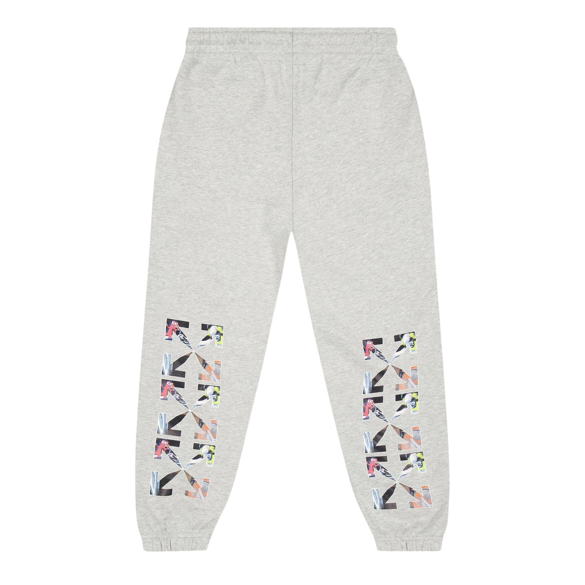 Grey - Back - Off White Childrens-Kids Logo Joggers