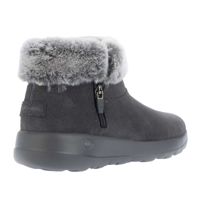 Charcoal - Back - Skechers Womens-Ladies On-The-Go Joy Savvy Boots