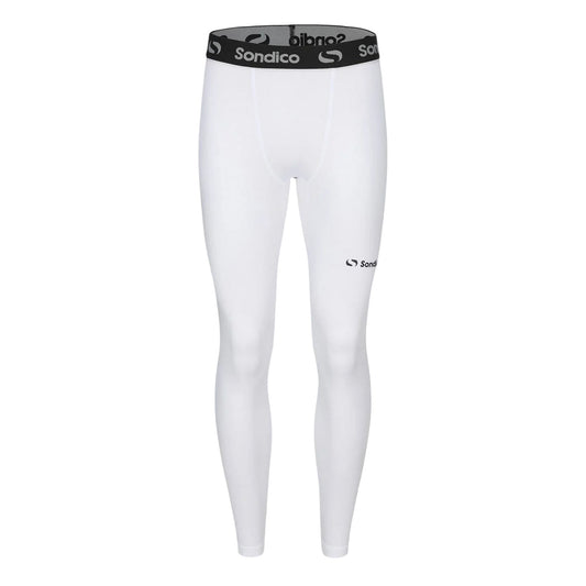 White - Front - Sondico Mens Core Tights