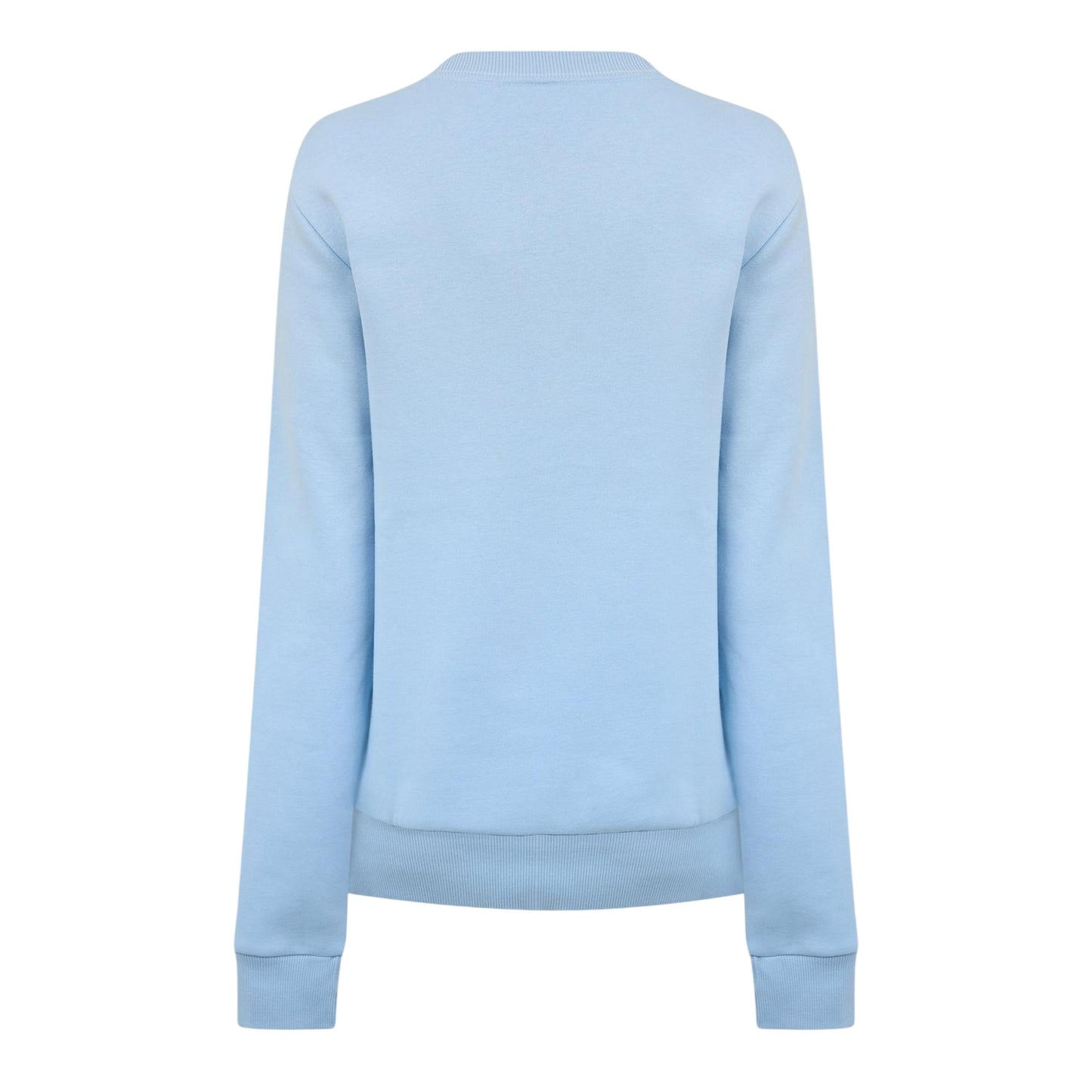Blue - Back - Reebok Womens-Ladies Logo Crew Neck Crop Sweatshirt
