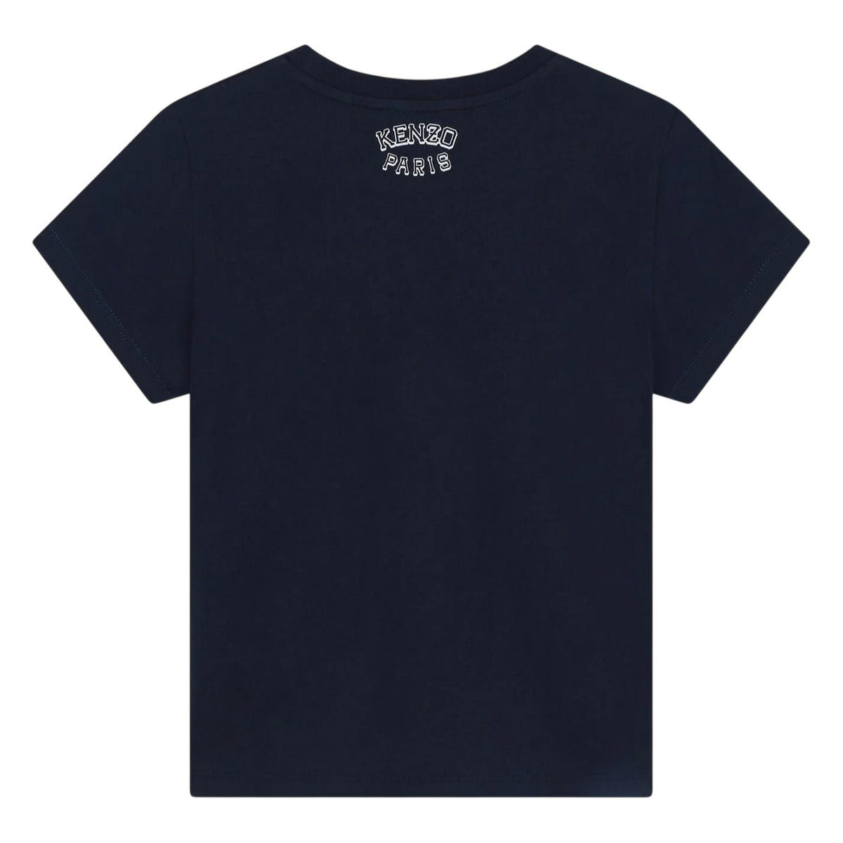 Navy - Back - Kenzo Childrens-Kids Tiger Cotton T-Shirt