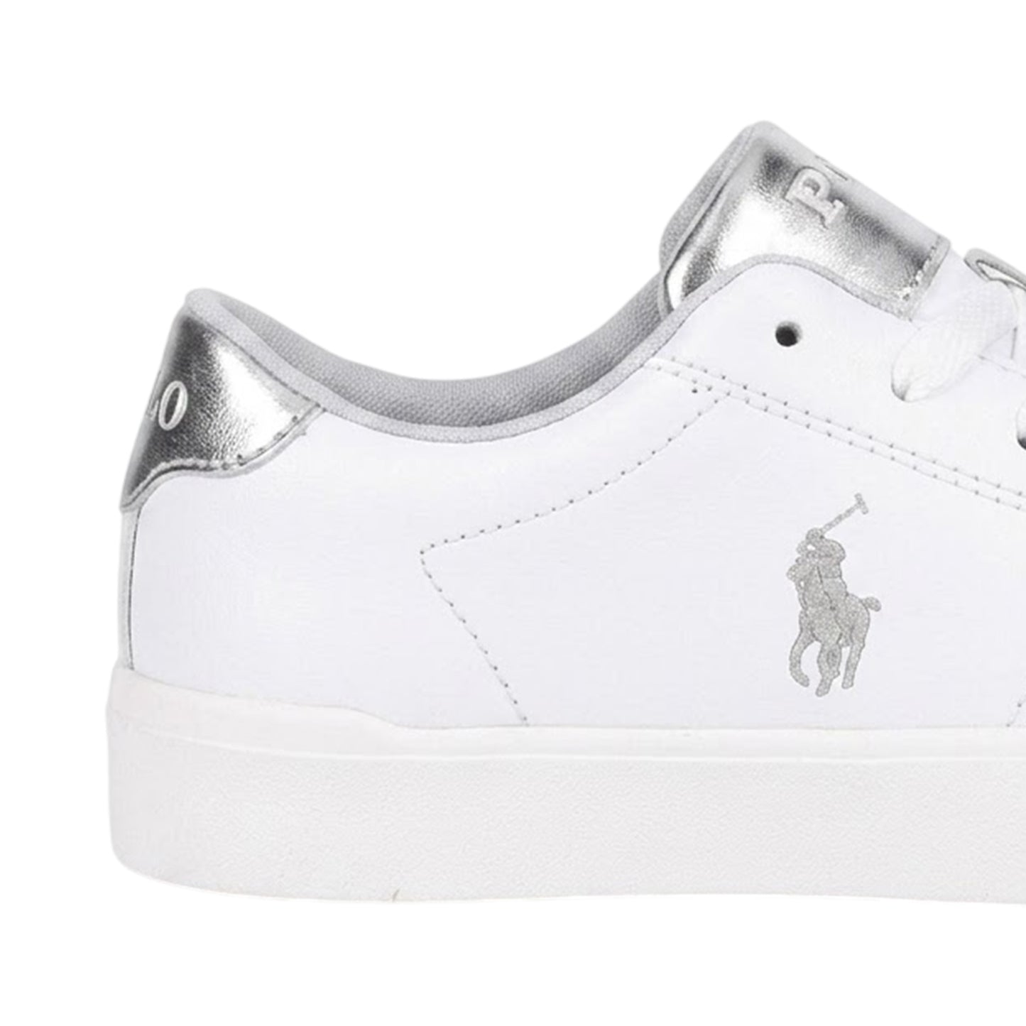 White - Side - Ralph Lauren Childrens-Kids Sutton Trainers