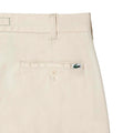 Cream - Back - Lacoste Mens Cotton Stretch Tapered Chinos