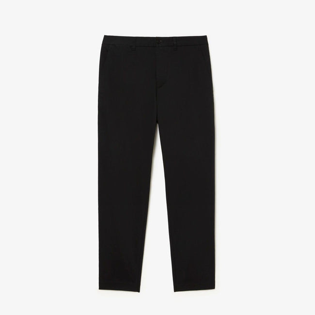 Black - Lifestyle - Lacoste Mens Cotton Stretch Tapered Chinos