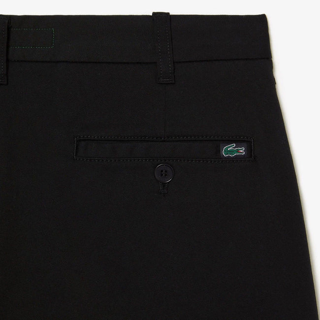 Black - Pack Shot - Lacoste Mens Cotton Stretch Tapered Chinos