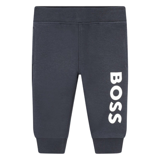 Navy - Front - Boss Baby Boys Joggers