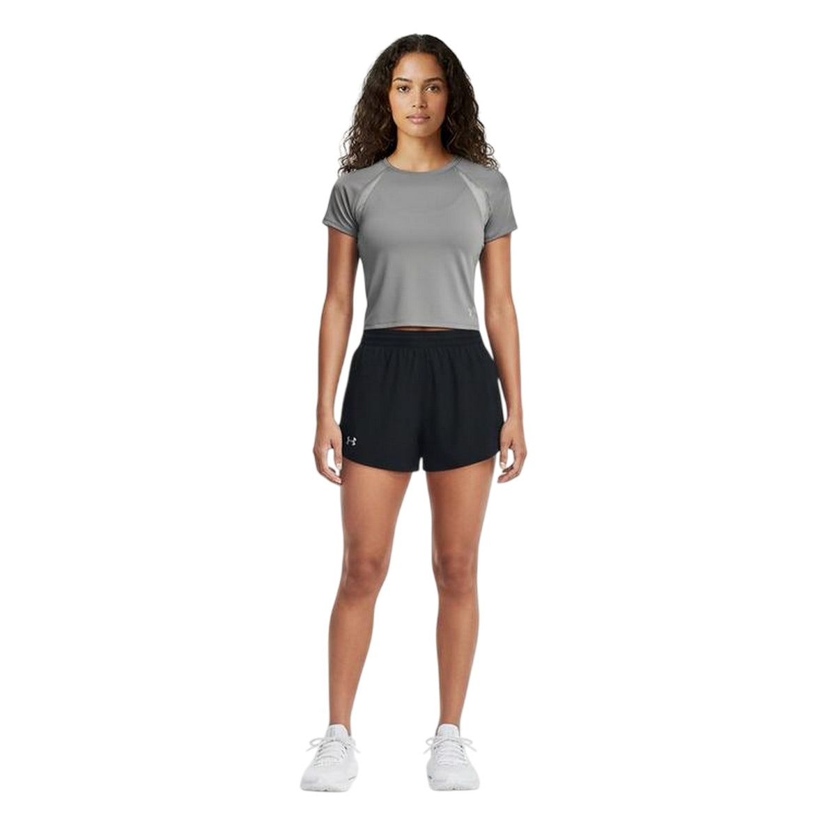Green-Titanium - Side - Under Armour Womens-Ladies Motion Ventilated Top