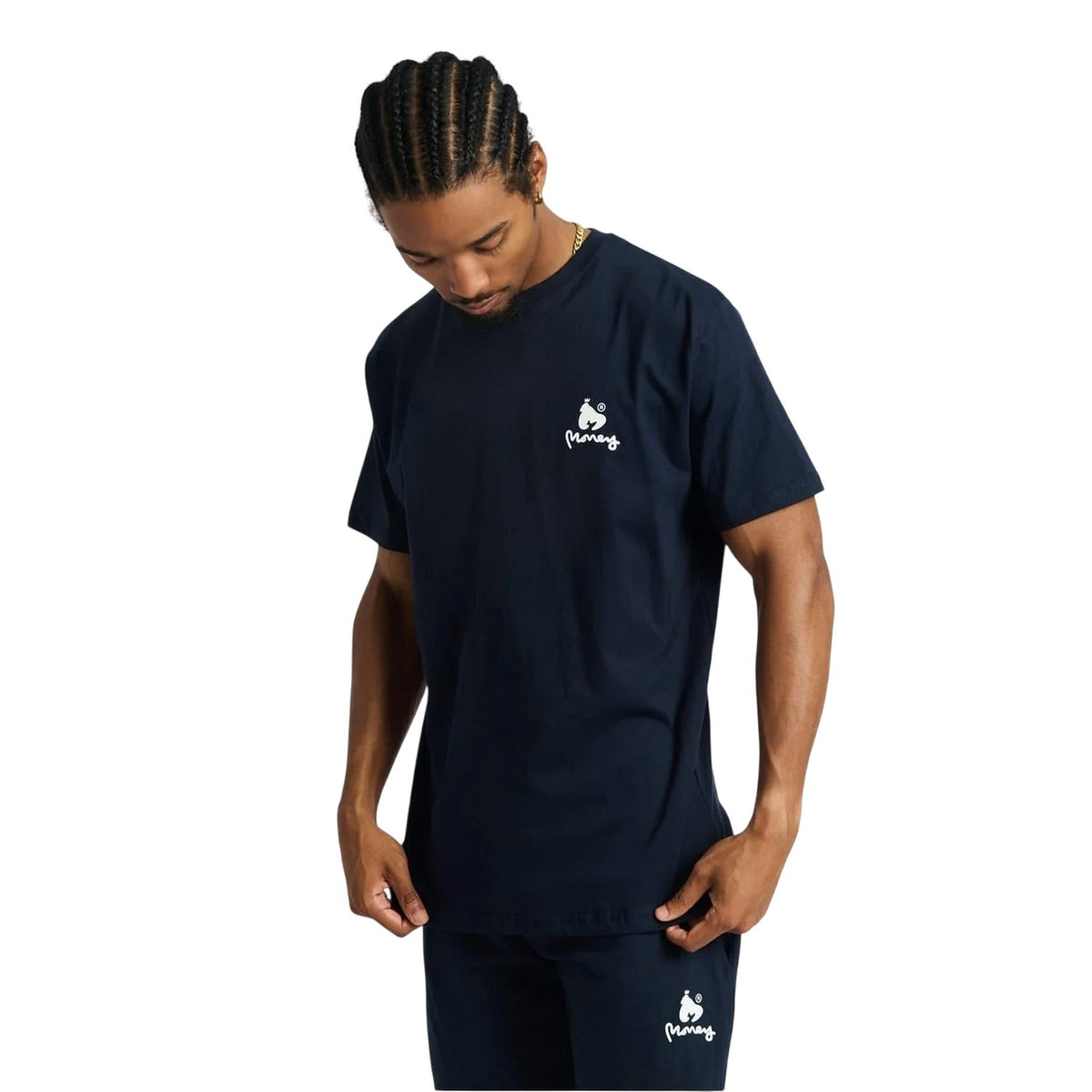 Navy - Lifestyle - Money Mens Ape Graphic Print Cotton Regular T-Shirt