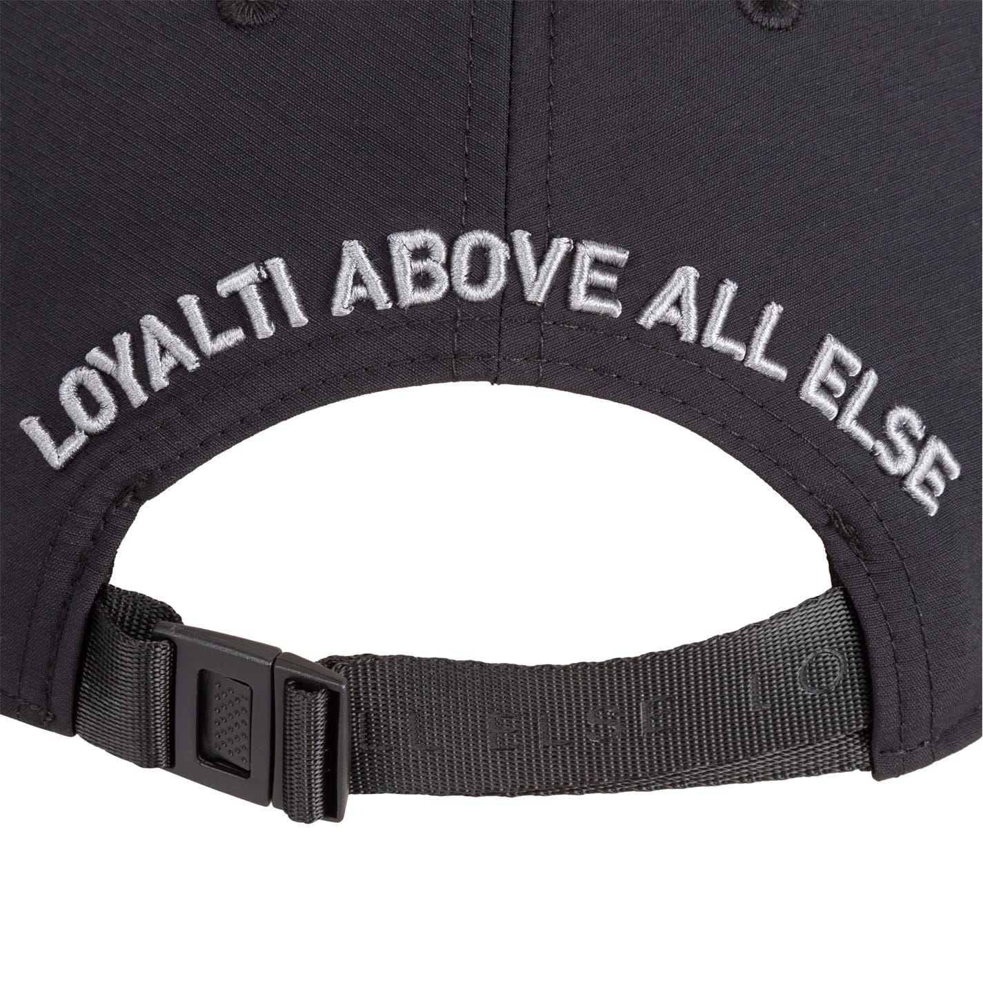 Black - Pack Shot - Loyalti Mens Embroidered Patch Cap