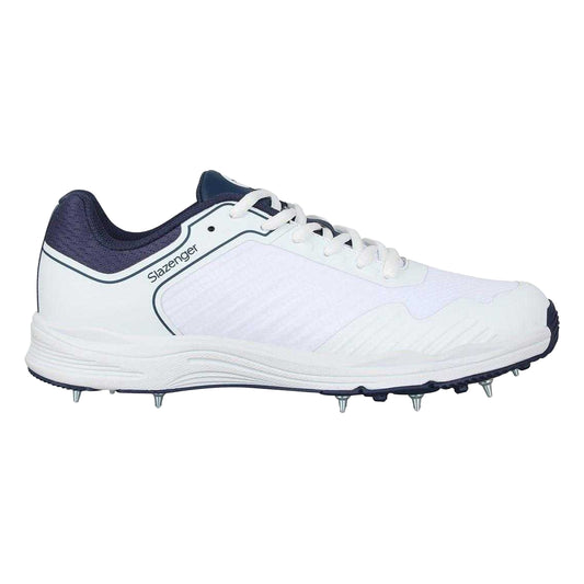 White-Navy - Front - Slazenger Mens Cricket Spikes