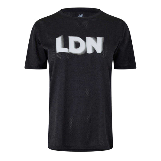 Black - Front - New Balance Womens-Ladies Breathable T-Shirt