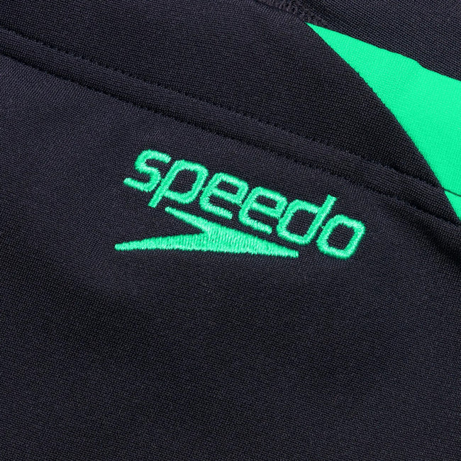 Navy-Green - Side - Speedo Mens Hyper Boom Splice Jammer Shorts