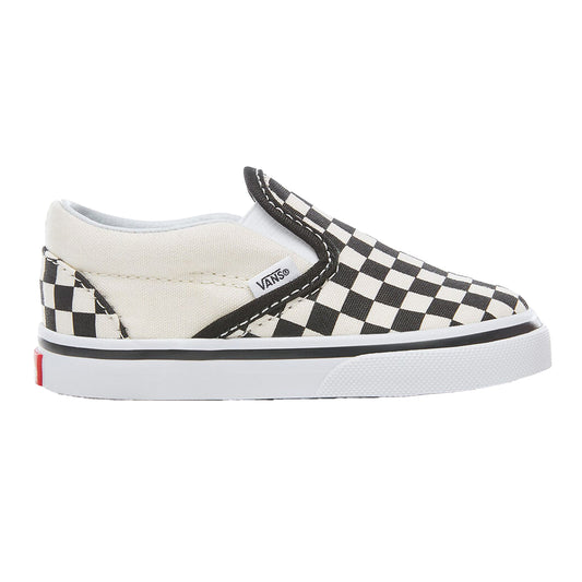 Black-White - Front - Vans Baby Slip-on Shoes