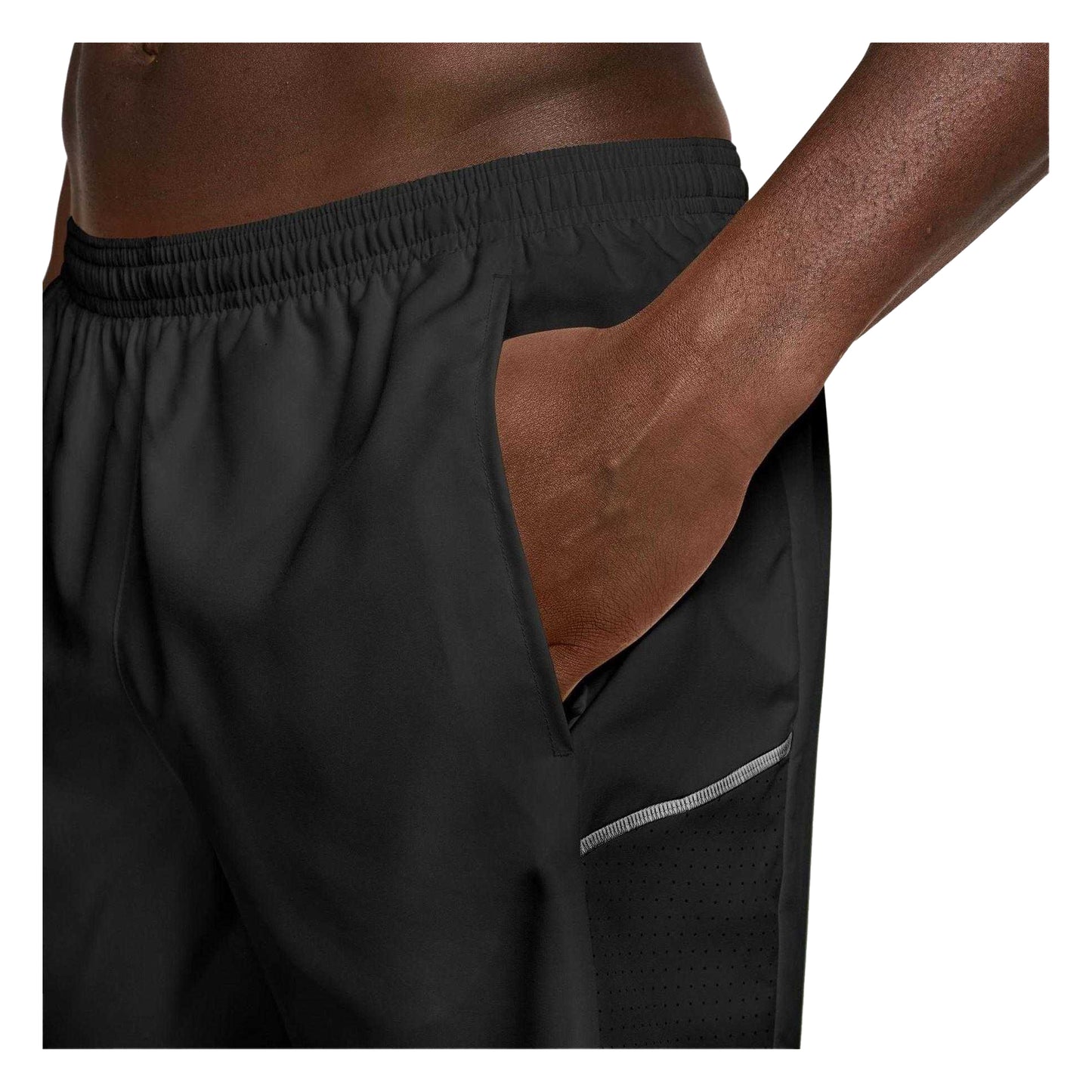 Black - Side - Nike Mens Dri-FIT Running Shorts