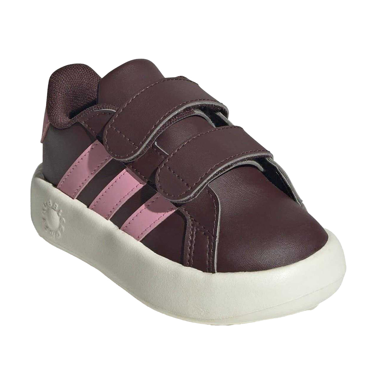 Iridescent-Pink - Pack Shot - Adidas Baby Girls Grand Court 2.0 Iridescent Trainers
