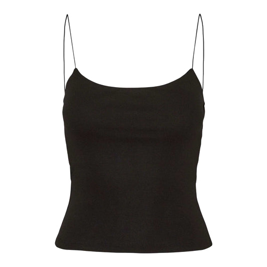 Black - Front - Vero Moda Womens-Ladies Slim Spaghetti Strap Camisole